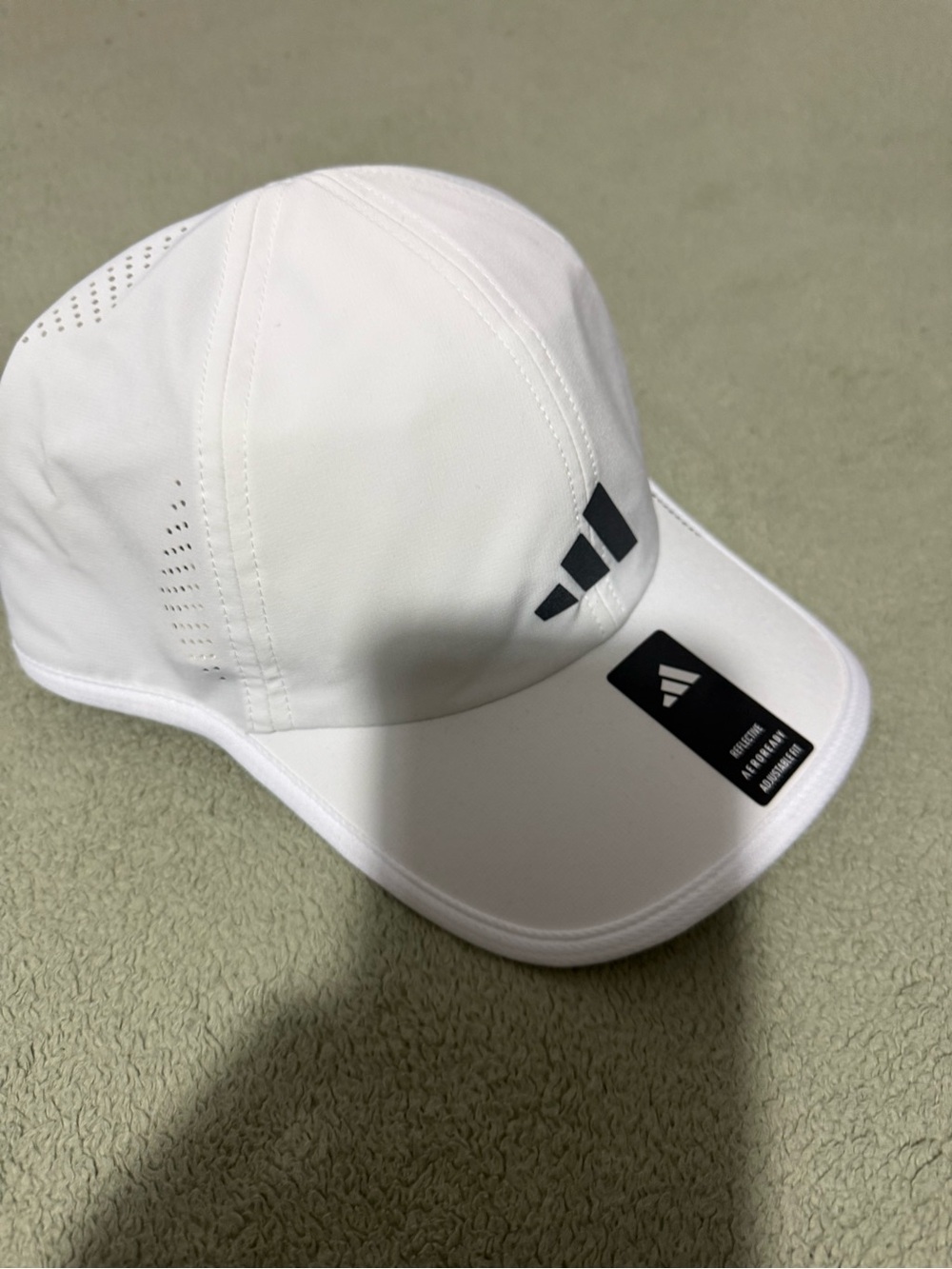 adidas White Performance Cap